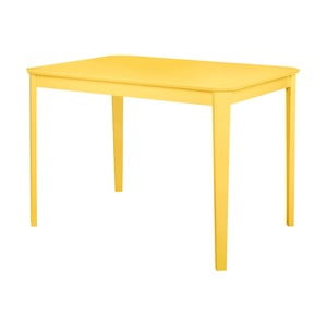 Žltý jedálenský stôl Støraa Trento, 110× 75 cm