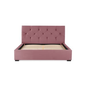 Ružová dvojlôžková posteľ s úložným priestorom Guy Laroche Home Fantasy, 180 × 200 cm