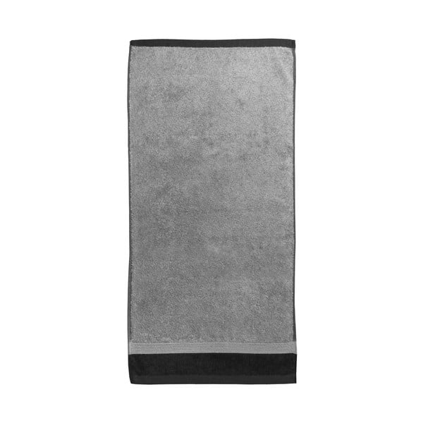 Sivá bavlnená osuška Ethere Banda Antracita, 100 x 150 cm