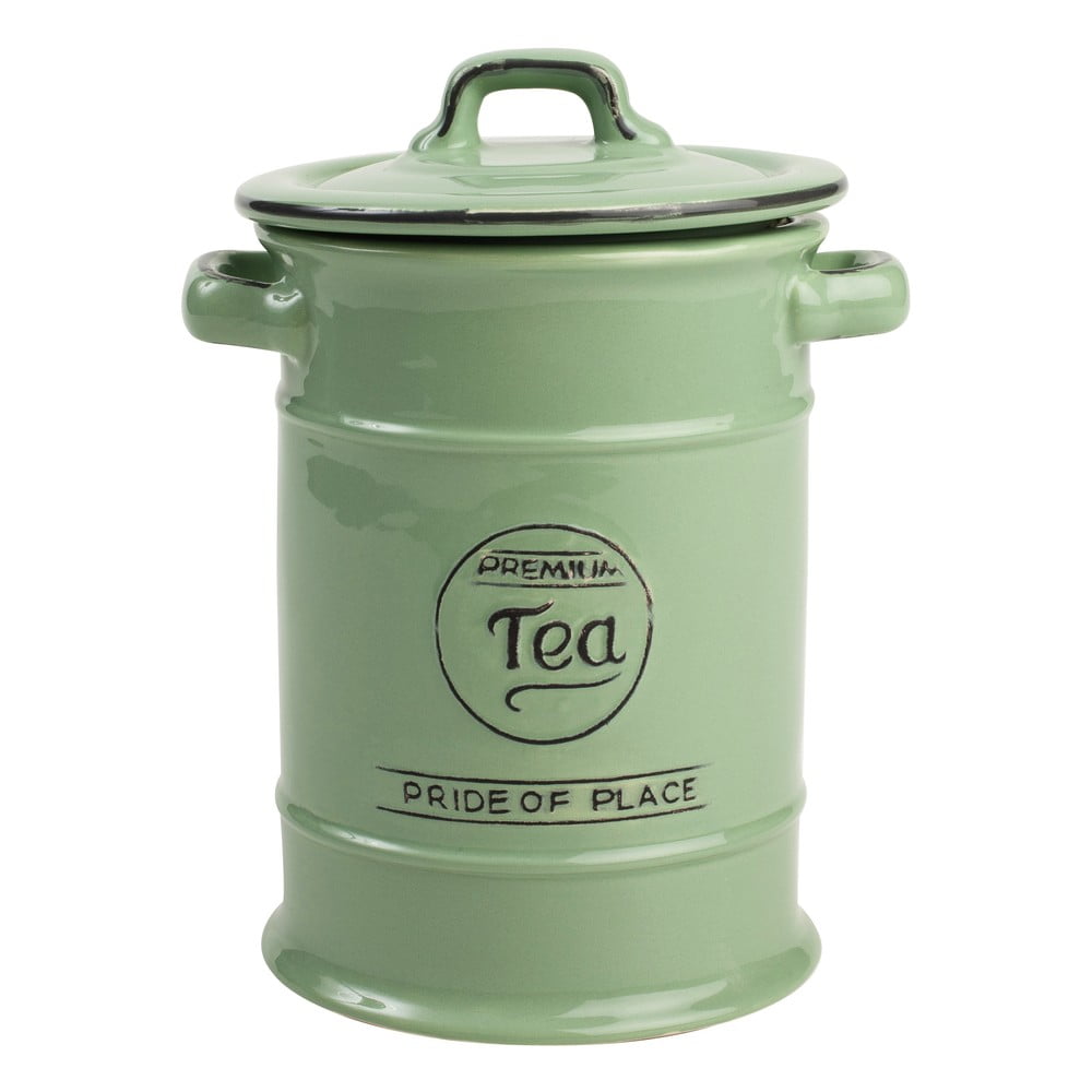 E-shop Zelená keramická dóza na čaj T&G Woodware Pride of Place