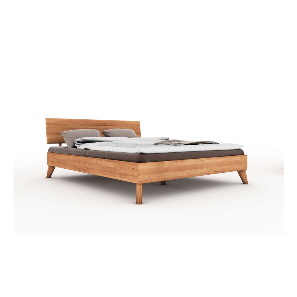 E-shop Dvojlôžková posteľ z bukového dreva 200x200 cm Greg 1 - The Beds