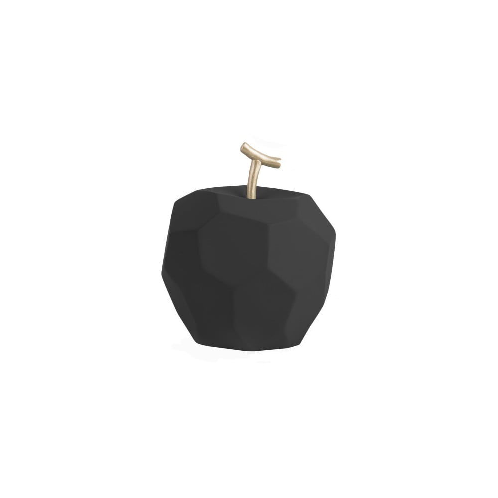Matne čierna betónová soška PT LIVING Origami Apple