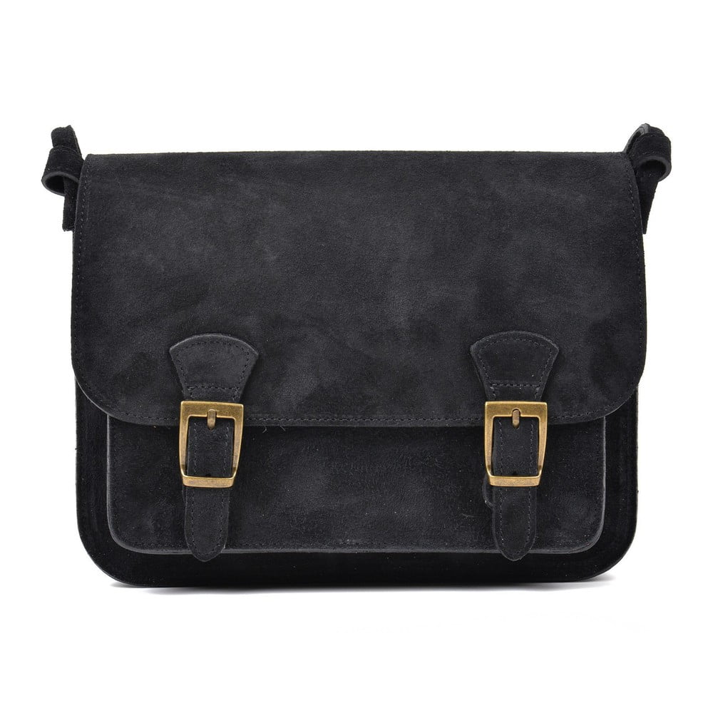 E-shop Čierna kožená taška Renata Corsi Ella