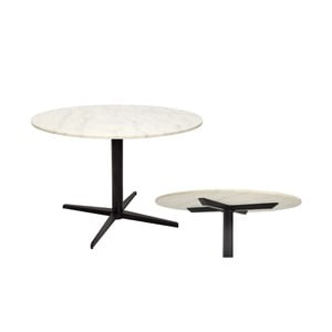 Mramorový stôl s kovovou konštrukciou RGE Marble, ⌀ 110 cm