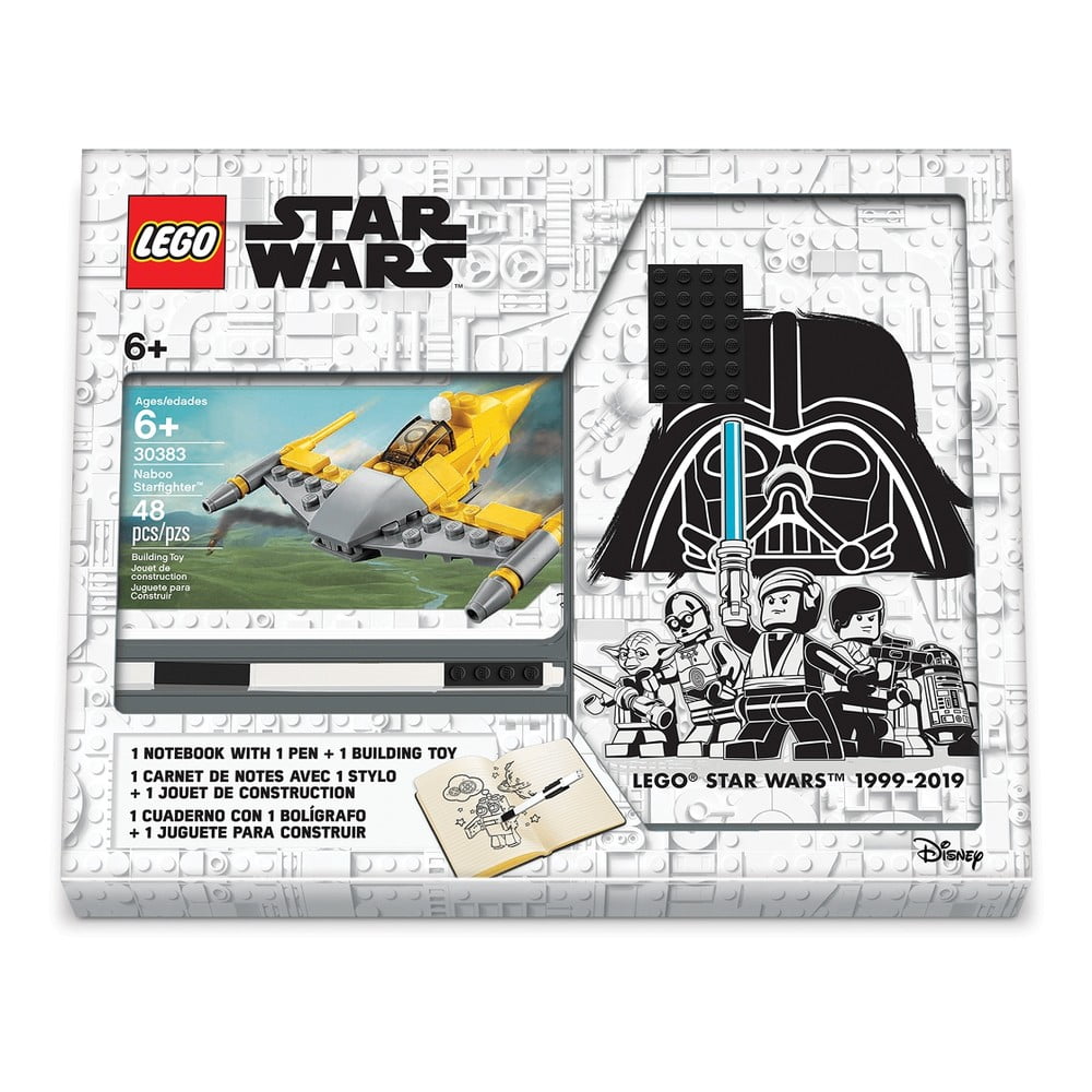 Obrázok Sada zápisníka, pera a stavebnice LEGO® Star Wars Naboo Starfighter