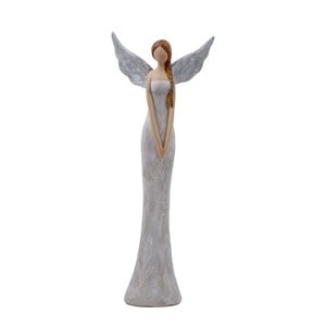 Dekoratívny anjel s vrkôčikmi Ego dekor Daria, výška 27 cm