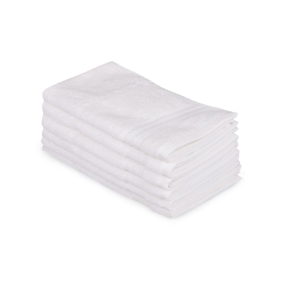 E-shop Súprava 6 bielych bavlnených uterákov Madame Coco Lento Puro, 30 × 50 cm