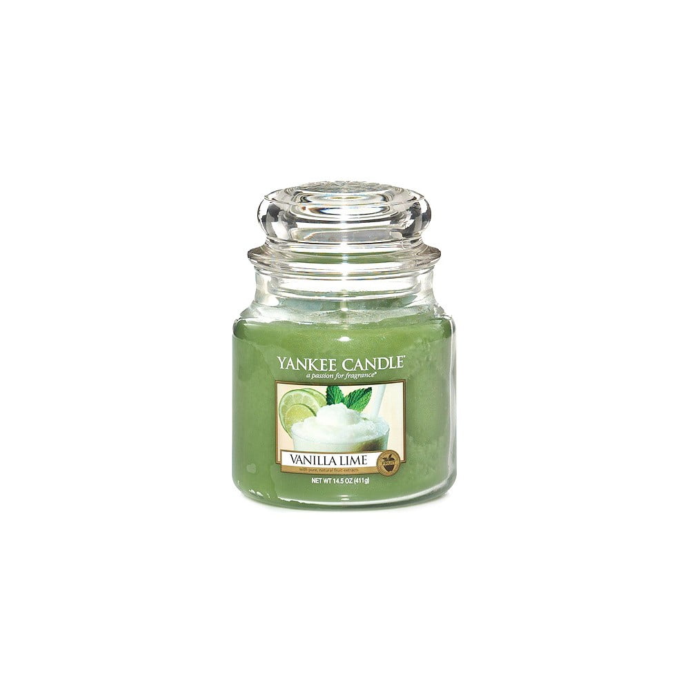 Obrázok Yankee Candle Vanilla Lime vonná sviečka 411 g Classic stredná 