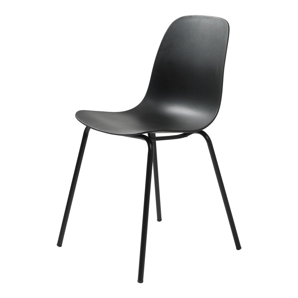 E-shop Súprava 2 čiernych stoličiek Unique Furniture Whitby