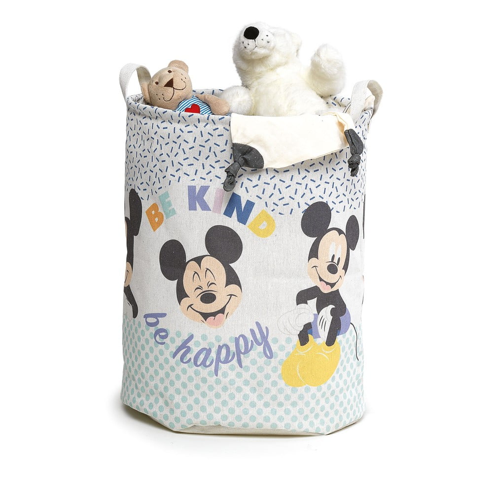 E-shop Detský textilný úložný kôš Domopak Disney Mickey, výška 45 cm