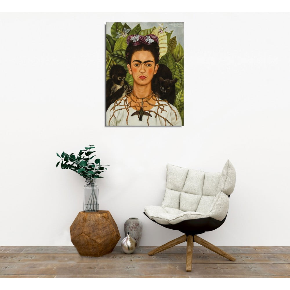 Obrázok Nástenná reprodukcia na plátne Frida Kahlo, 30 × 40 cm