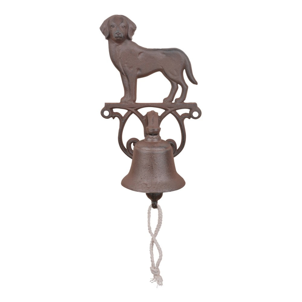 E-shop Liatinový nástenný zvonček s motívom psa Esschert Design