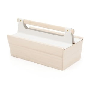 Biely úložný box z jaseňového dreva na náradie HARTÔ
