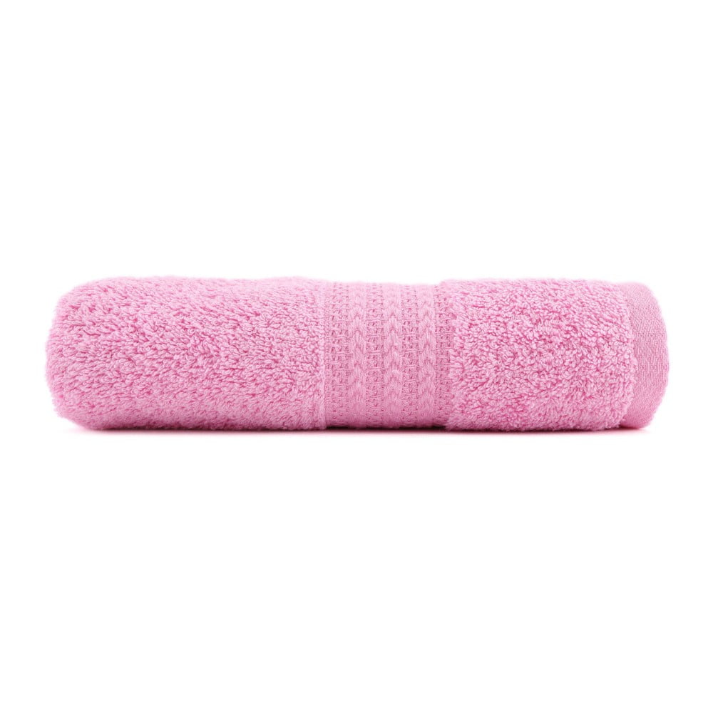 E-shop Ružový uterák z čistej bavlny Foutastic, 50 × 90 cm