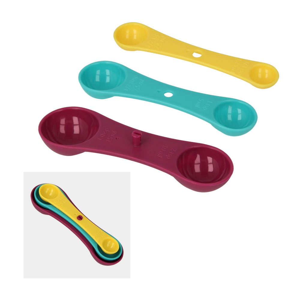 E-shop Sada 3 farebných odmeriek Metaltex Spoons
