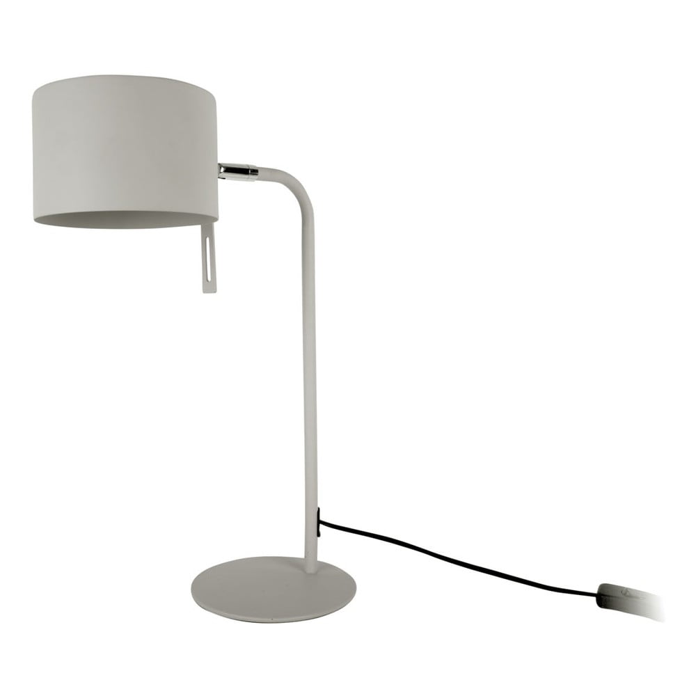 E-shop Sivá stolová lampa Leitmotiv Shell, výška 45 cm