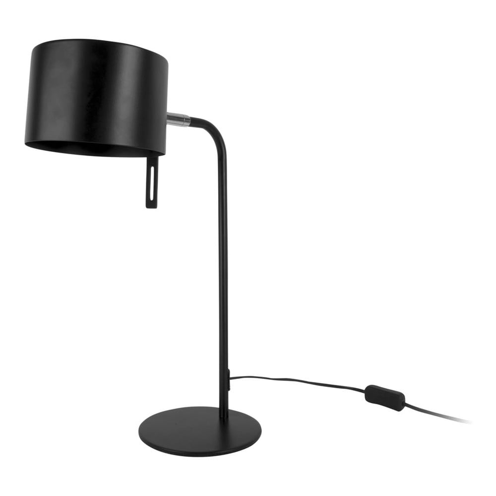 E-shop Čierna stolová lampa Leitmotiv Shell, výška 45 cm