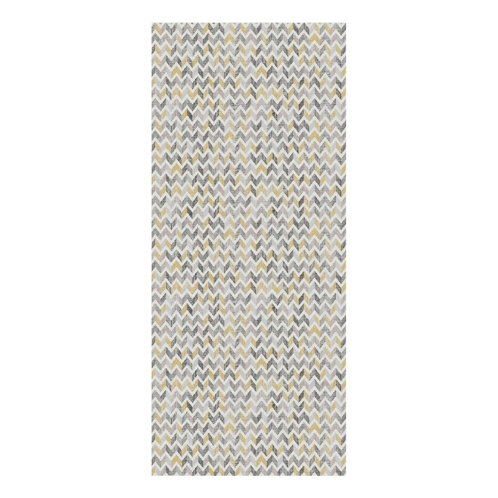 Behúň Floorita Knit Grey Ochre, 60 × 190 cm