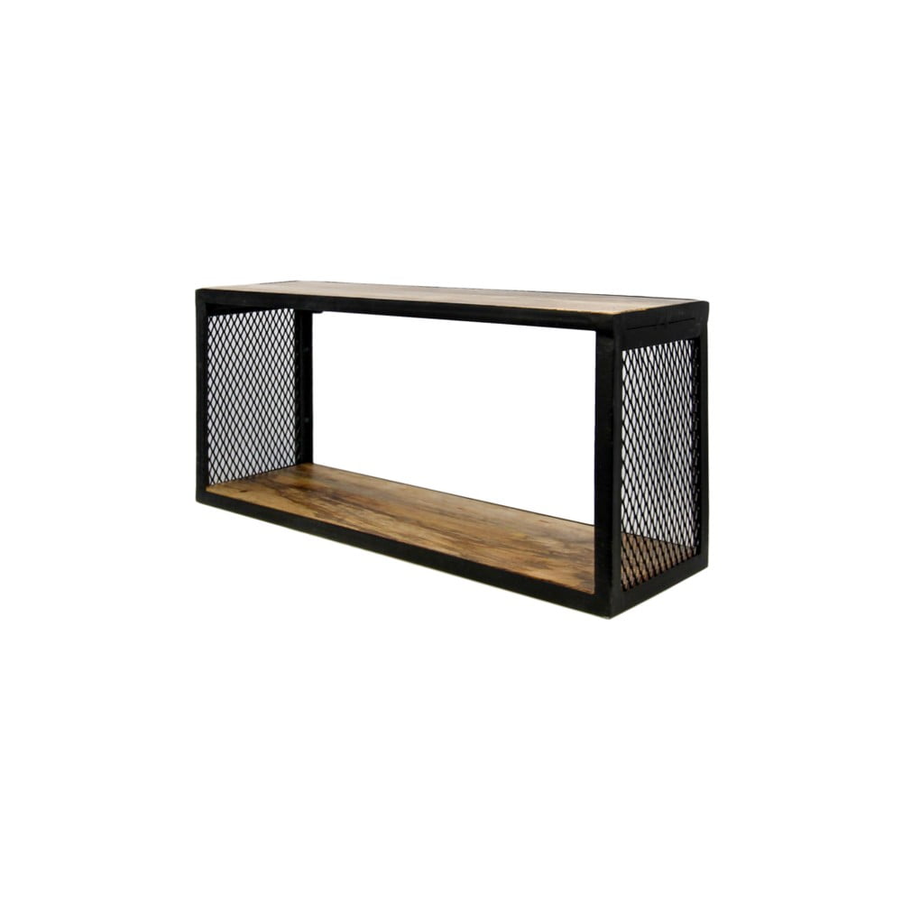 E-shop Nástenná polica s detailom z mangového dreva HSM collection Brixton, 64 × 30 cm