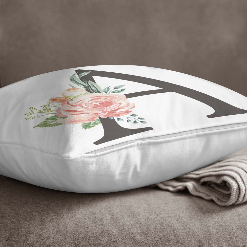 E-shop Obliečka na vankúš Minimalist Cushion Covers Floral Alphabet A, 45 x 45 cm