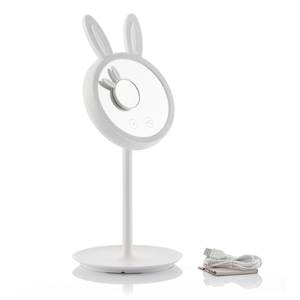 E-shop Set stolového a približovacieho zrkadla s LED osvetlením InnovaGoods Bunny