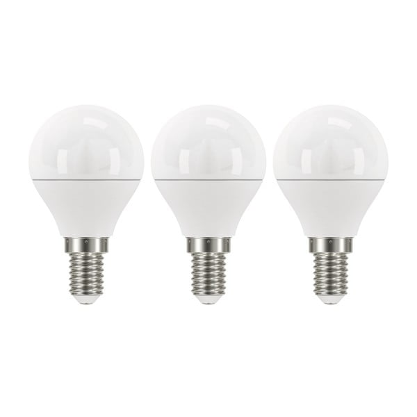 Súprava 3 LED žiaroviek EMOS Classic Mini Globe Warm White, 6W E14