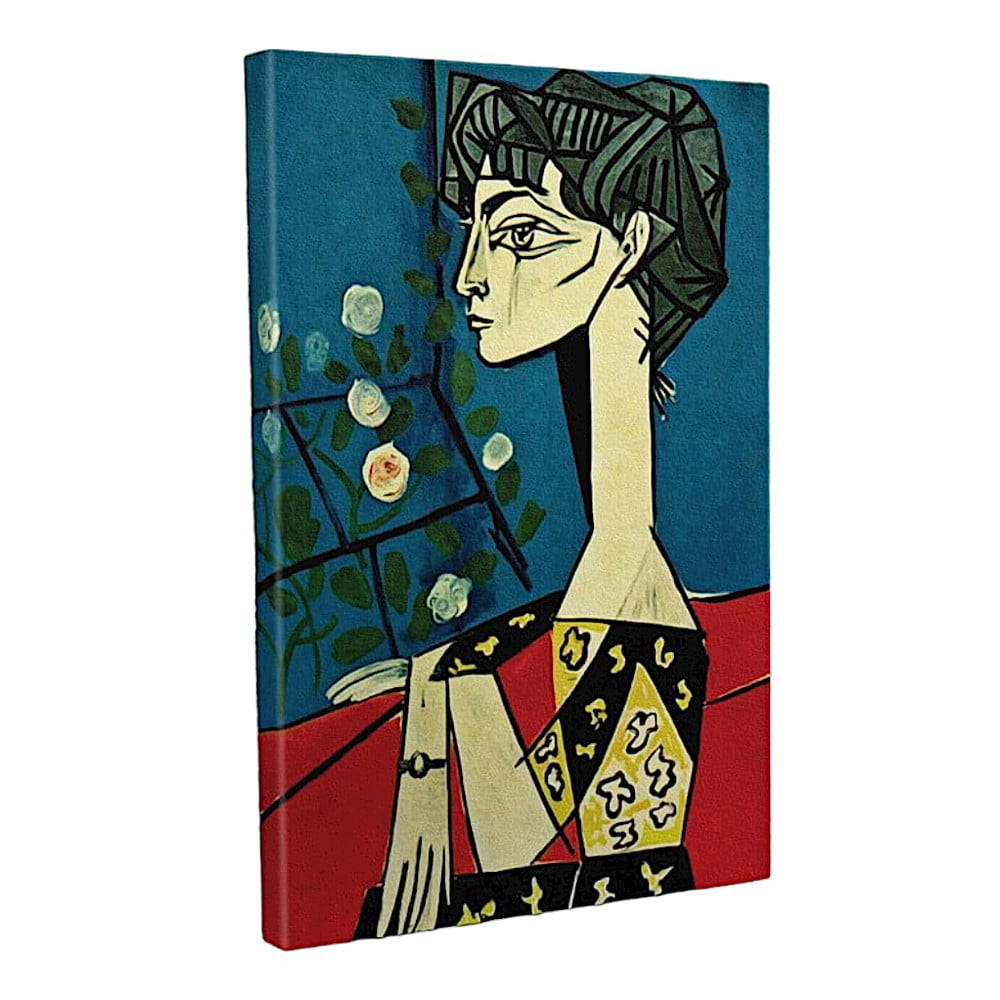 E-shop Nástenná reprodukcia na plátne Pablo Picasso Jacqueline with Flowers, 30 × 40 cm