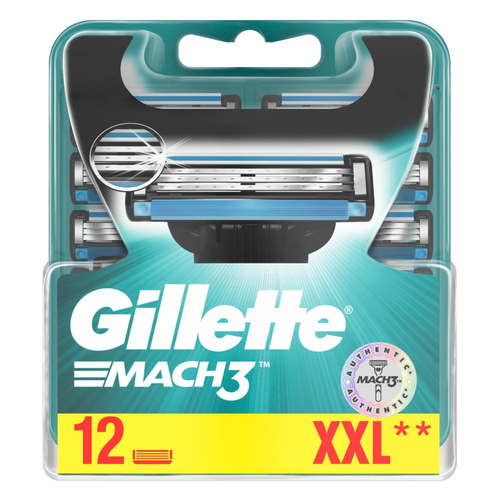 E-shop Náhradné hlavice do pánskeho holiaceho strojčeka Gillette Mach3, 12 ks
