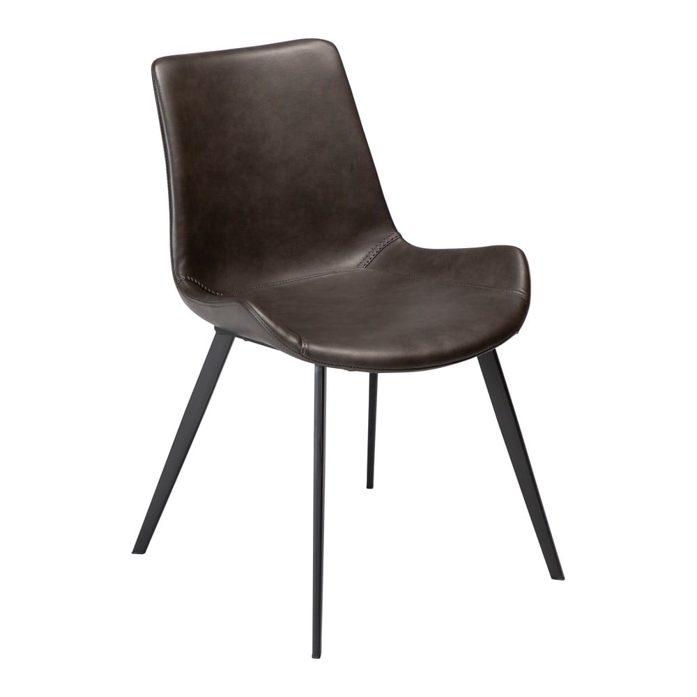 E-shop Sivá jedálenská stolička z imitácie kože DAN–FORM Denmark Hype
