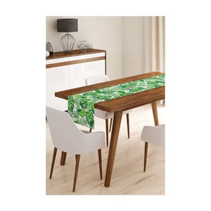 Behúň na stôl z mikrovlákna Minimalist Cushion Covers Green Jungle Leaves, 45 × 145 cm