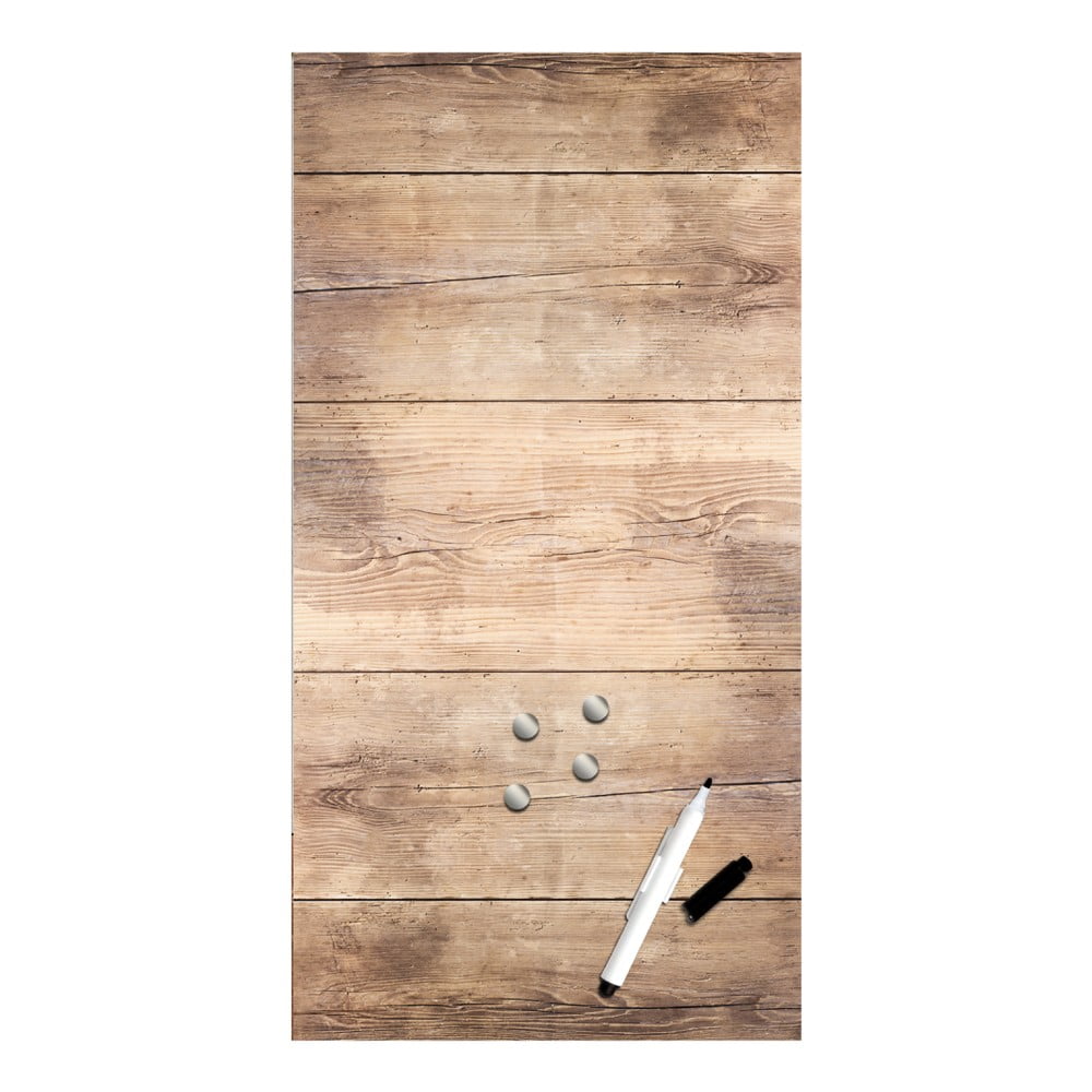 E-shop Magnetická tabuľa Styler Wood, 30 × 60 cm