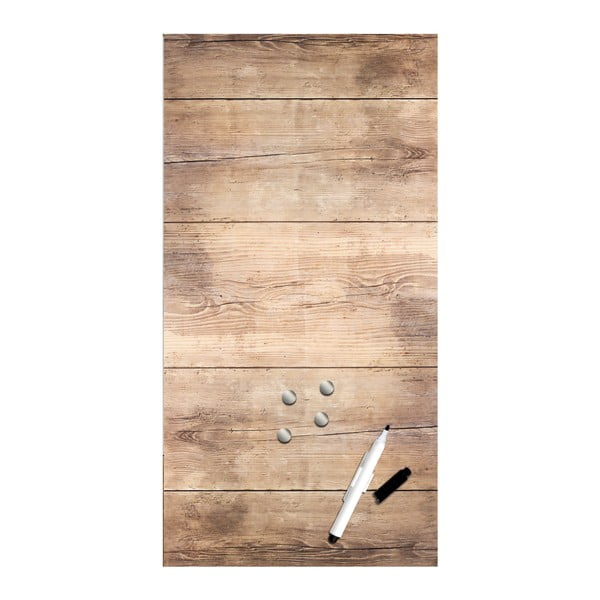 Magnetická tabuľa Styler Wood, 30 × 60 cm