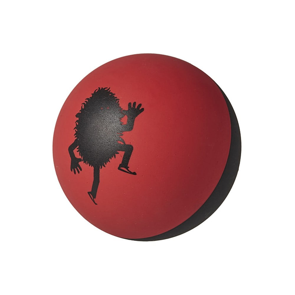 Čierno-červená antistresová loptička TINC Active Handball