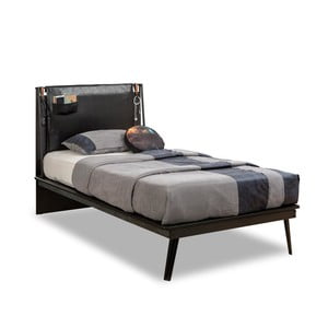 Jednolôžková posteľ Dark Metal Line Bed, 120 × 200 cm