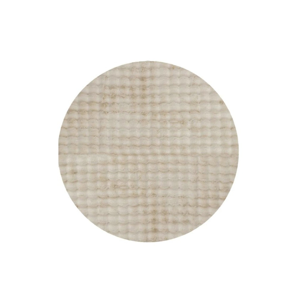 Béžový prateľný okrúhly koberec ø 100 cm Bubble Cream – Mila Home