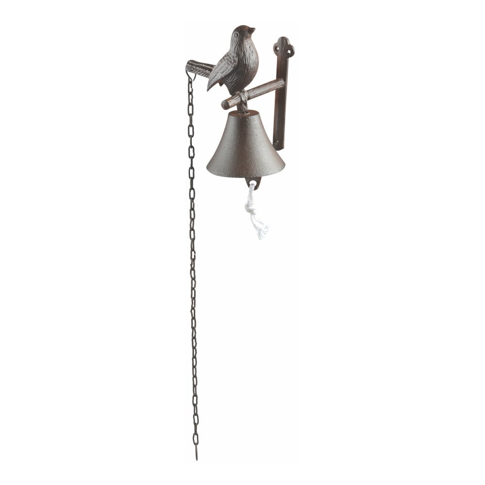 E-shop Liatinový nástenný zvonček s motívom vtáčika Esschert Design Cutie Bird