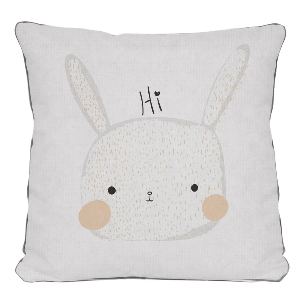 E-shop Biely vankúš The Wild Hug Hi Rabbit, 45 x 45 cm