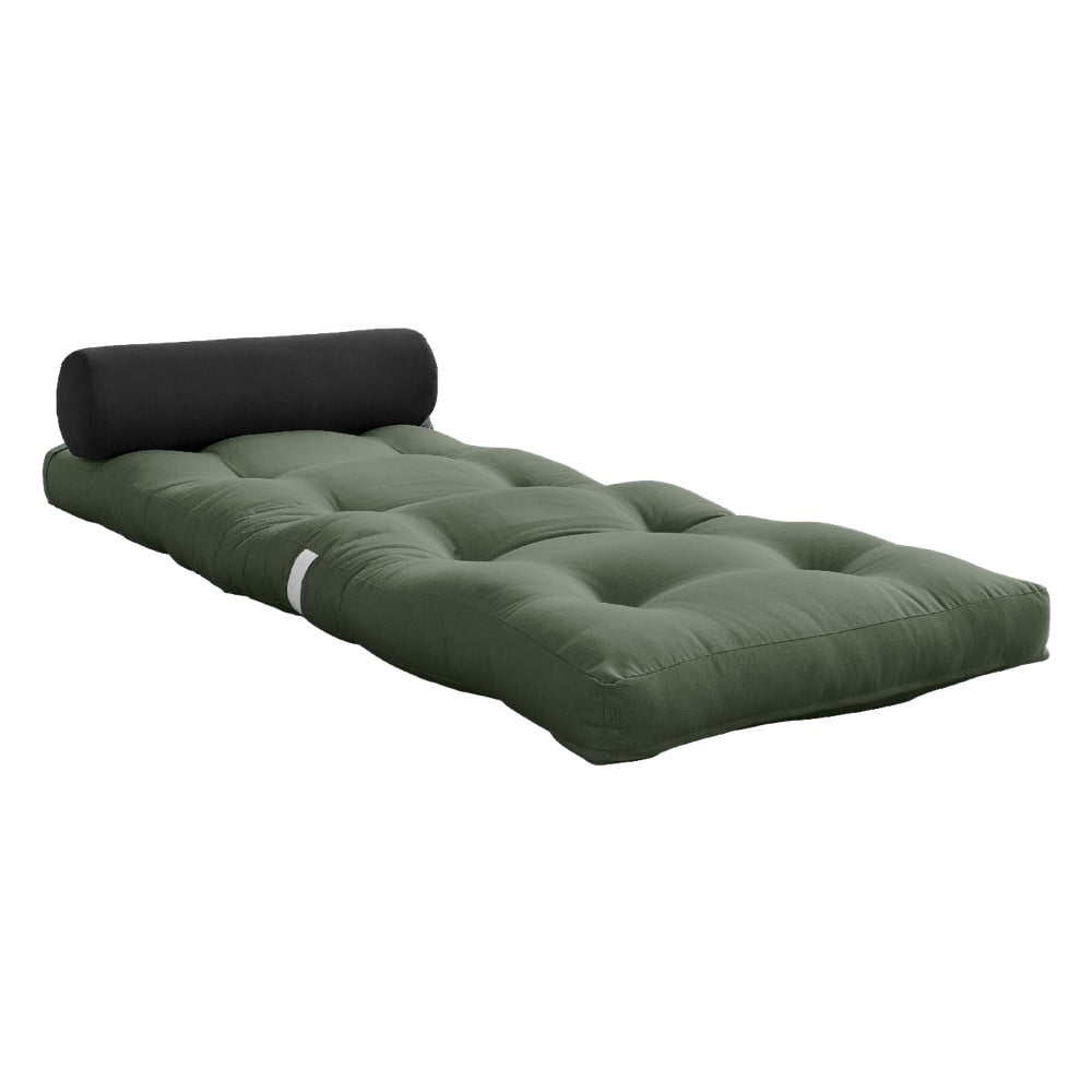 Variabilný matrac Karup Design Wrap Olive Green/Dark Grey, 70 x 200 cm