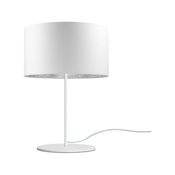 Biela stolová lampa Sotto Luce MIKA M, ⌀ 36 cm