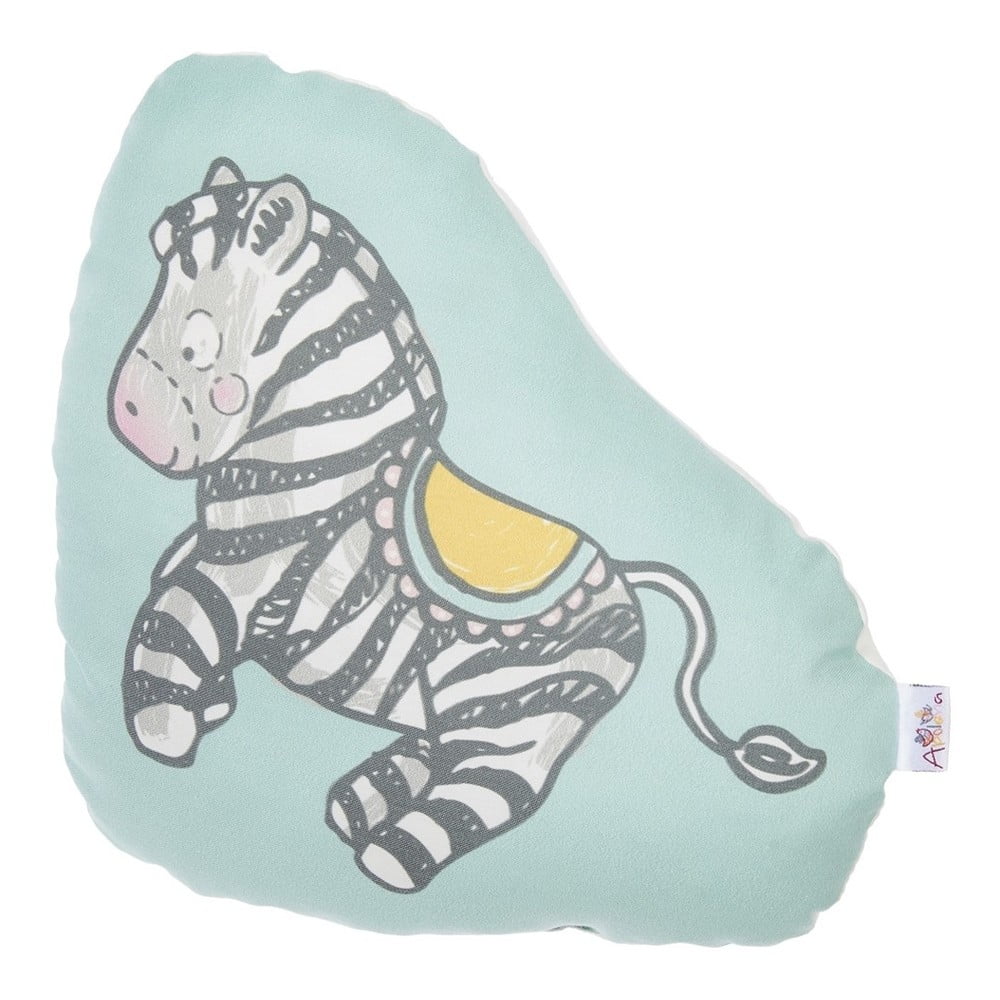 E-shop Detský vankúšik s prímesou bavlny Mike & Co. NEW YORK Pillow Toy Zebra, 28 x 29 cm