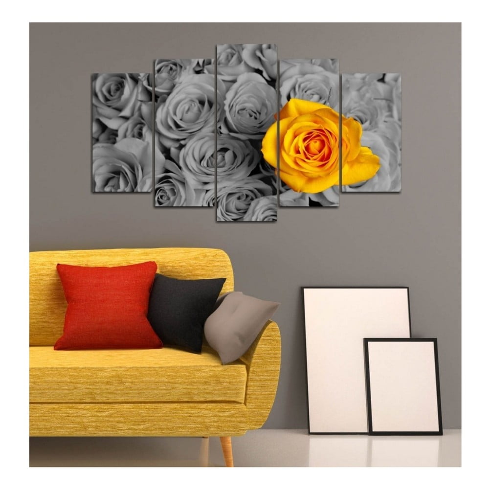 Obrázok Viacdielny obraz 3D Art Gris Flower, 102 × 60 cm