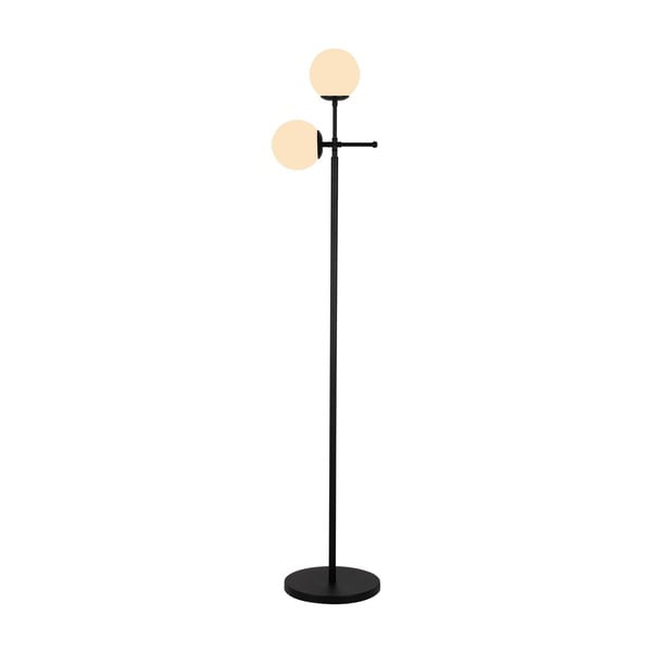 Čierna stojacia lampa Squid Lighting Kruva, výška 174 cm