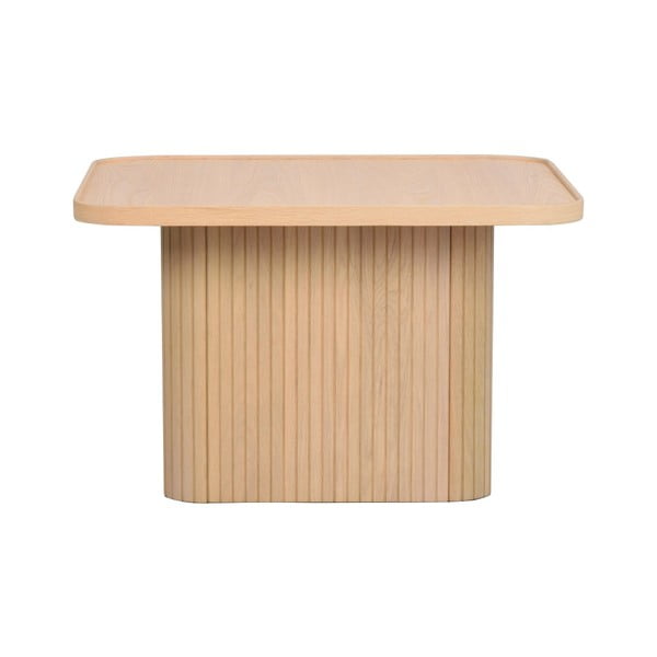 Prírodný odkladací stolík z dubového dreva Rowico Sullivan, 60 x 60 cm