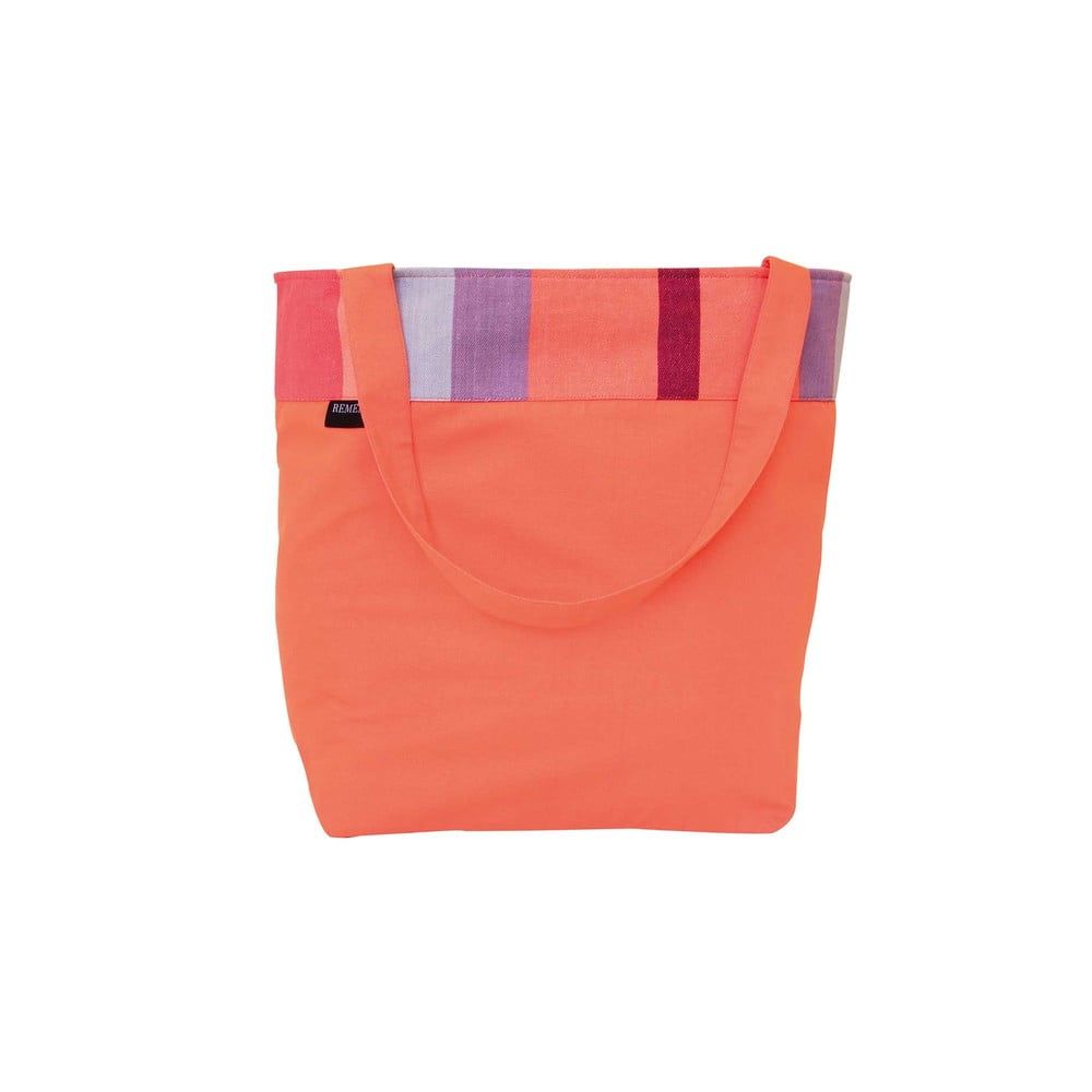 E-shop Oranžová bavlnená plážová taška Remember Coral