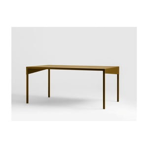 Konferenčný kovový stôl v zlatej farbe Custom Form Obroos, 100 x 60 cm