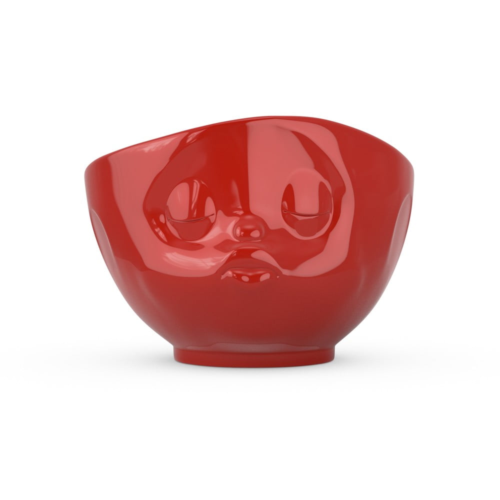 E-shop Červená porcelánová bozkávajúca miska 58products