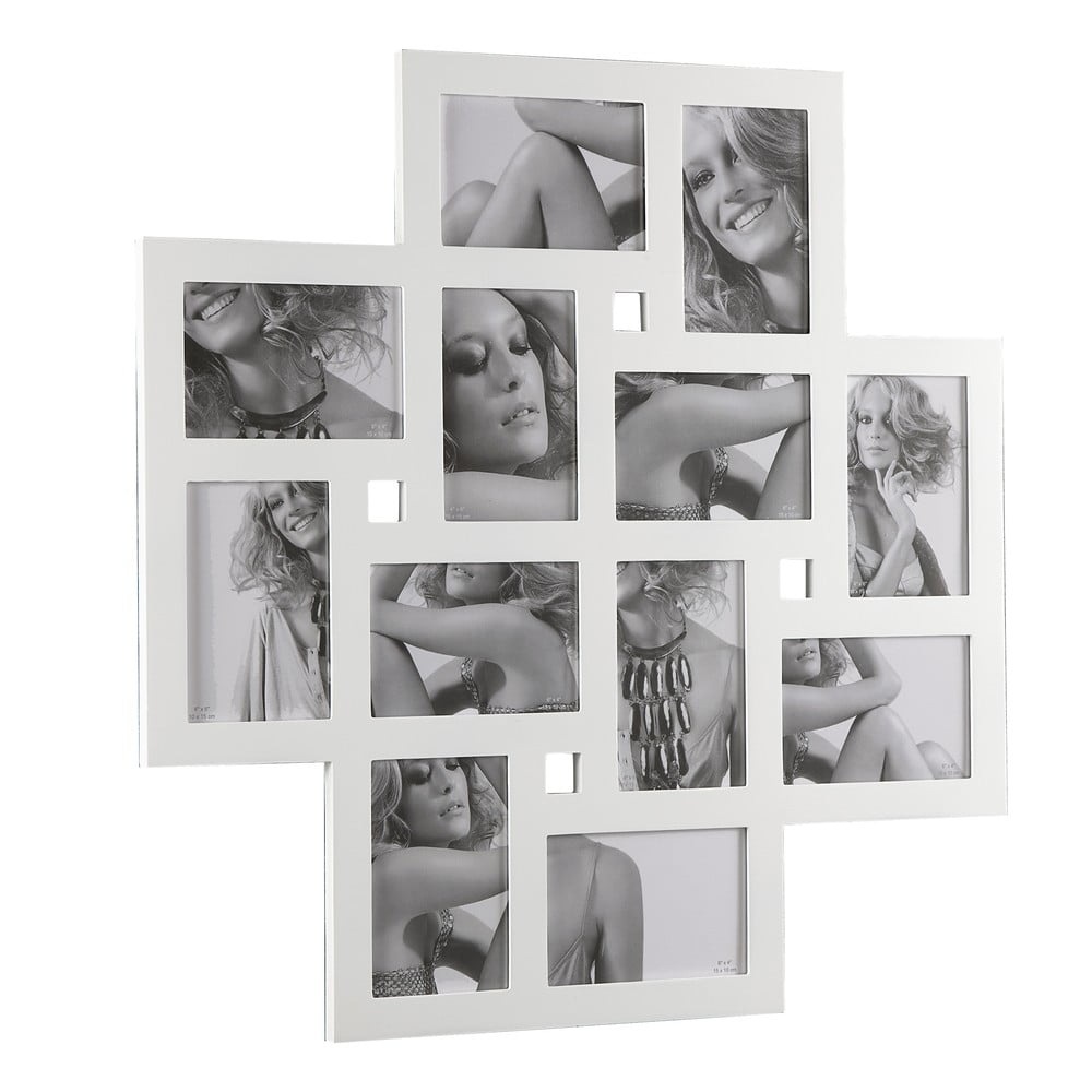 E-shop Biely nástenný fotorámik Tomasucci Collage, 10 × 15 cm