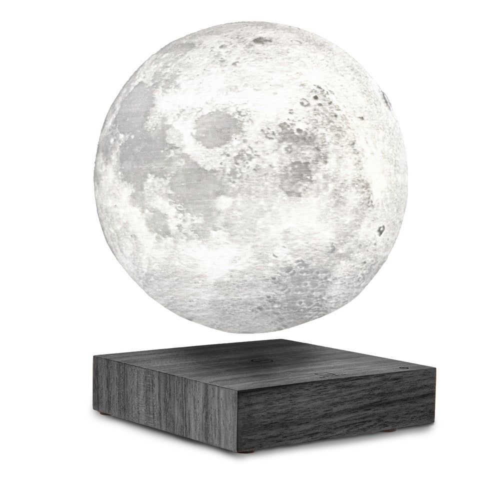 E-shop Čierna stolová levitujúca lampa v tvare Mesiaca Gingko Moon