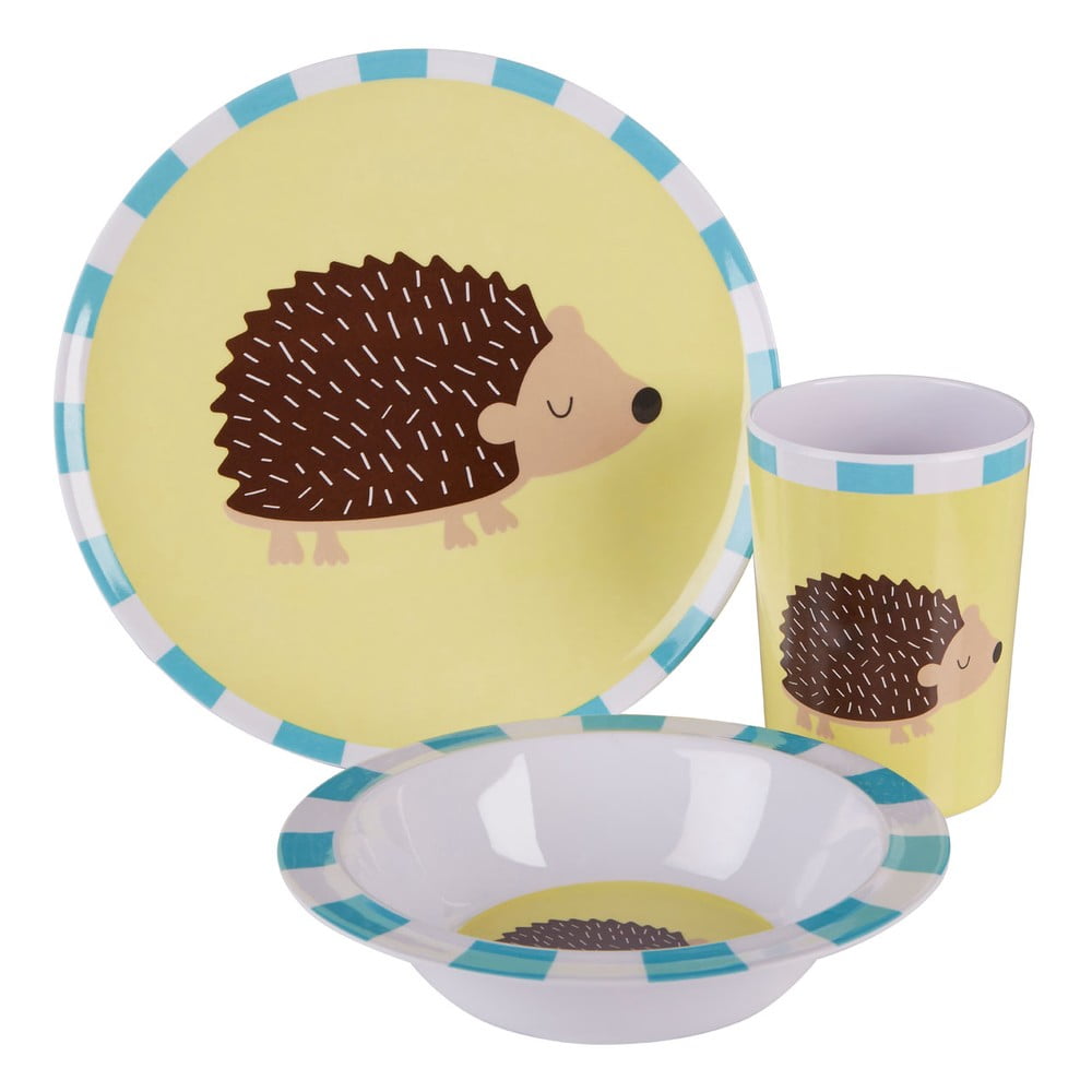 Obrázok 3-dielny jedálenský set pre deti s motívom ježka Premier Housewares