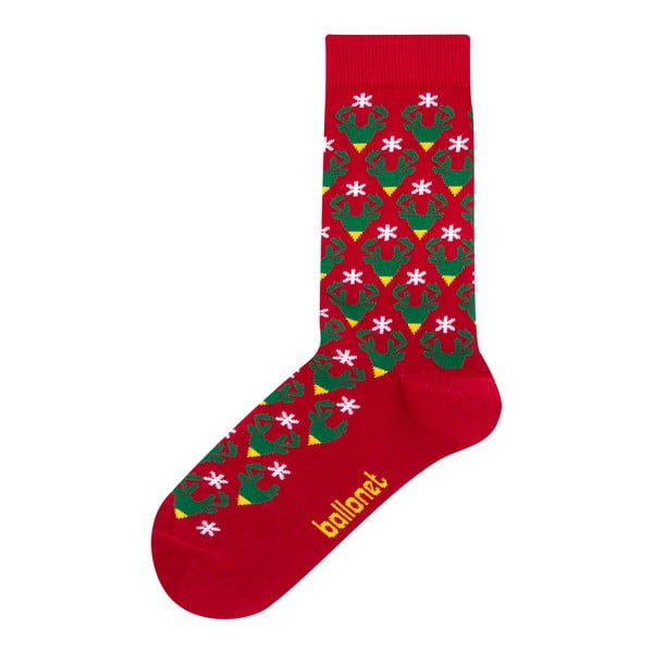 Ponožky v darčekovom balení Ballonet Socks Season's Greetings Socks Card with Caribou, veľkosť 36 - 40